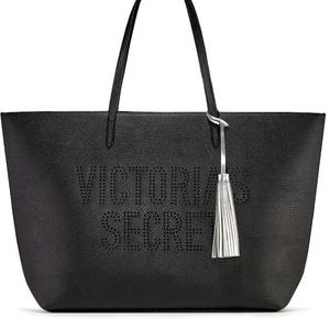 NWT VS Black Laser Cut Logo Tote